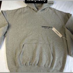 🔥 FEAR OF GOD ESSENTIALS HOODIE – DARK OATMEAL – SIZE XL (NEW)