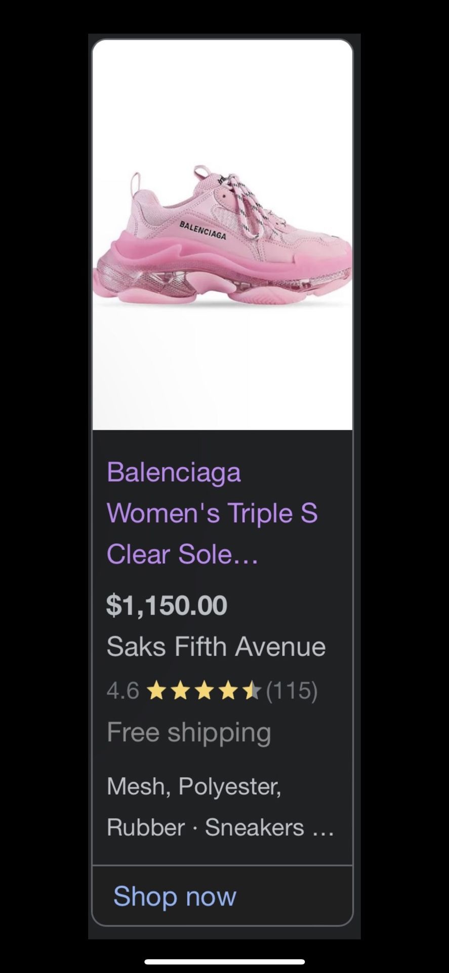 Balenciaga Pink Size 8