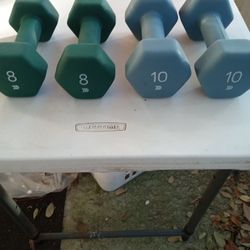 HEX DUMBBELLS 8lb&10lb