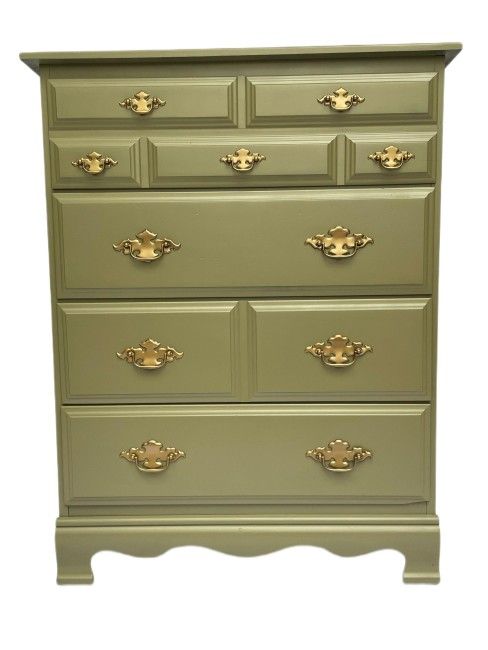 French Provincial Dresser 4 Drawer Dresser,TV Console, Credenza, Nursery Dresser, Solid Wood Storage Cabinet