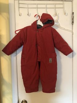 Baby Boys Red passport 9 months red snowsuit Air Force