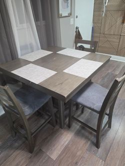 Grey dinning table