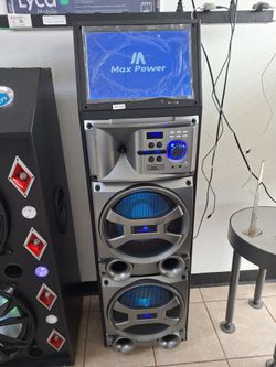Max Power Tower Speaker System with Display