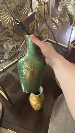 Two Metal Vases