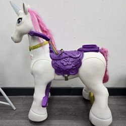 12 Volt Ride On Unicorn. Needs A Battery 