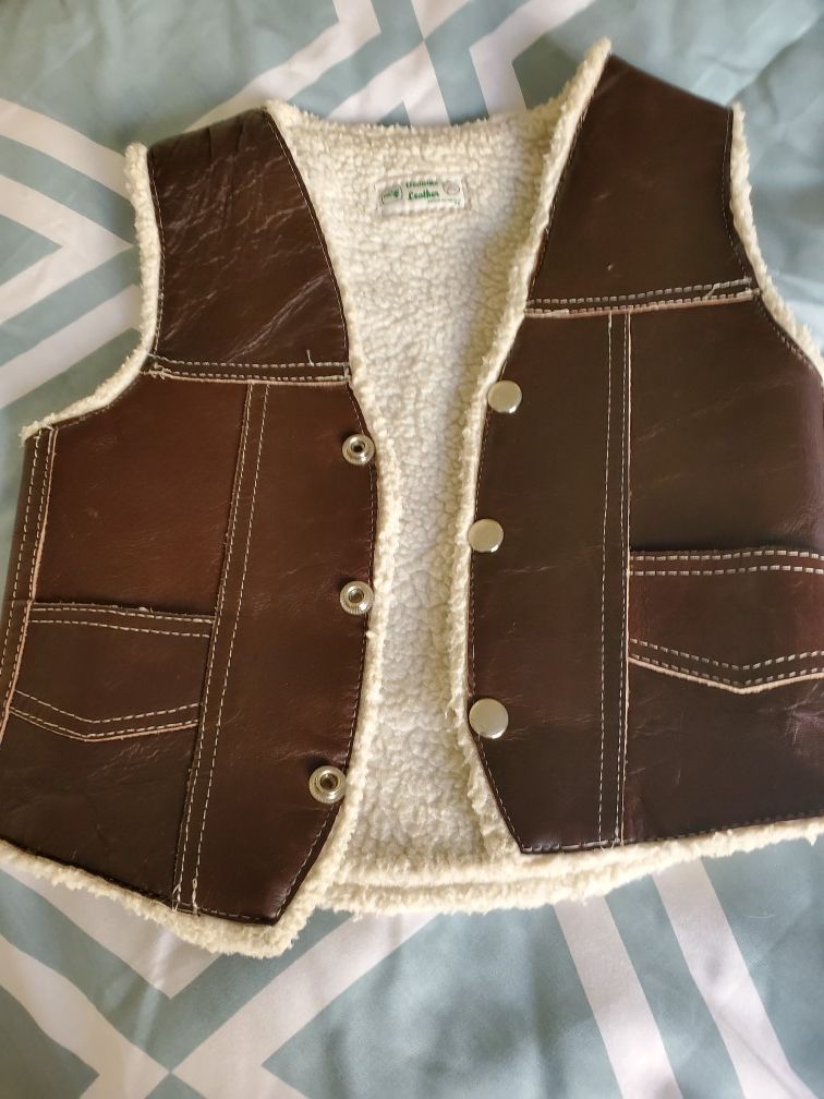 Toddler cowboy vest