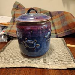 Handmade Pottery Cookie Jar
