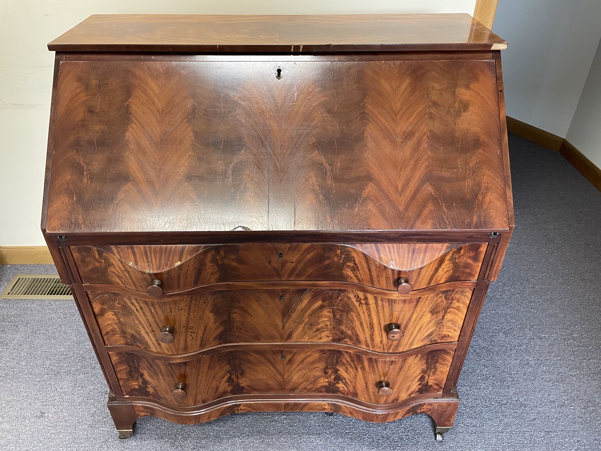 Antique Late 19th Century George C. Flint Co. Secretary Desk