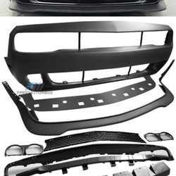 Fits 15-23 Dodge Challenger Front Full Bumper Cover & HC Style Lip