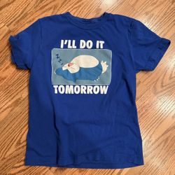 Pokemon Snorlax Boys Shirt Size Small
