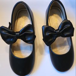 PANDANINJIA Toddler/Little Kid Girl's Angela Dress Mary Jane Ballet Flats Bow Flower Girl Wedding Party Ballerina Flat Shoes' New Size 1