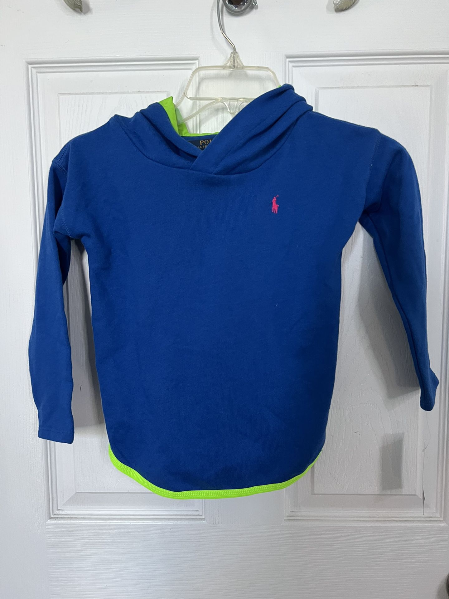 Ralph Lauren Sweatshirt Jacket Hoodie Blue Green Polo by Ralph Lauren Size 5