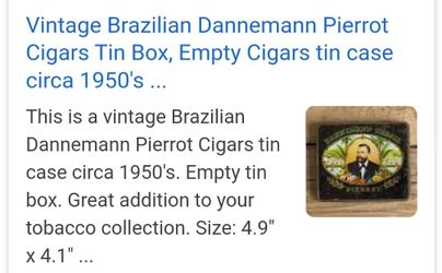 1950's empty tin box