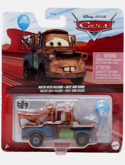 Disney Pixar Cars Mater With Ballon Metal Die-cast