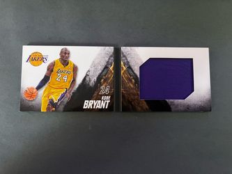 KOBE BRYANT LAKERS JUMBO BOOKLET JERSEY PATCH CARD #123/149 PREFERRED PANINI NBA