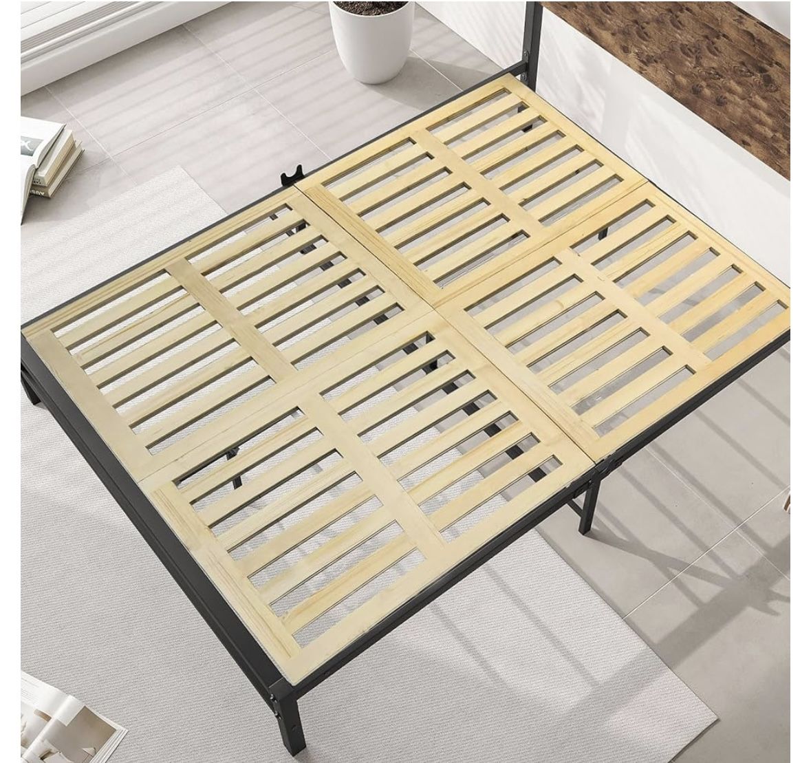 Bed Boards for Under Mattress, Mattress Support Board, Split Fully Assembled Bunkie Board for Mattress/Bed Support,Full