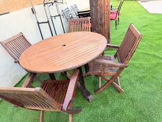 Patio table teak set