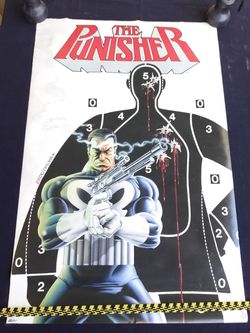 Marvel Punisher Poster Vintage 1985