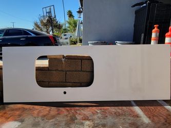 White Speckled Quartz Countertop with sink hole