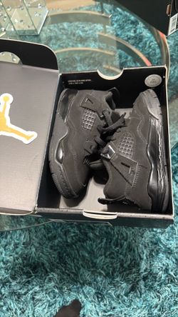 Air Jordan 4 Retro TD “Black Cat” – Toddler Size 10C