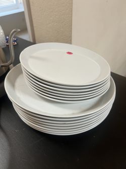 Crate And Barrel White Plates