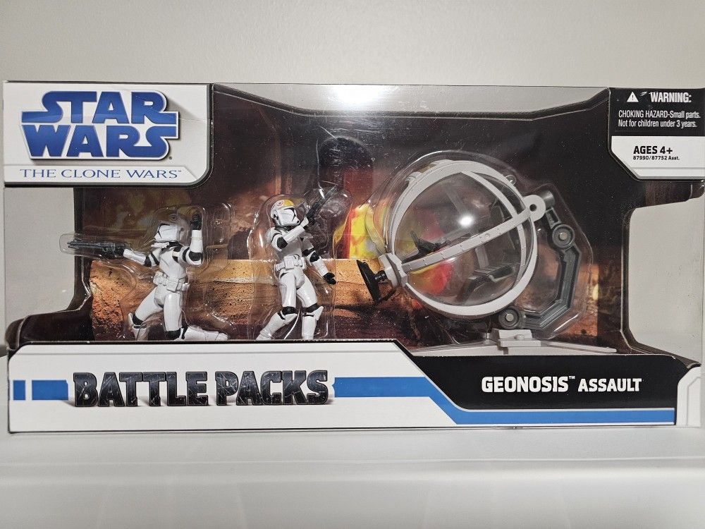 Geonosis Assault BATTLE PACKS Republic Gunship Turret STAR WARS Clone Wars HASBRO