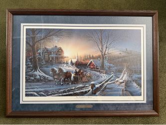 Terry Redlin print “The Pleasure of Winter”