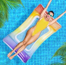 Sun Club Gradient Jelly Mesh Pool Floats - Rainbow