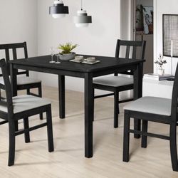 Kitchen Dining Table Rectangular 43.3'' L x 27.6'' W Dining Set