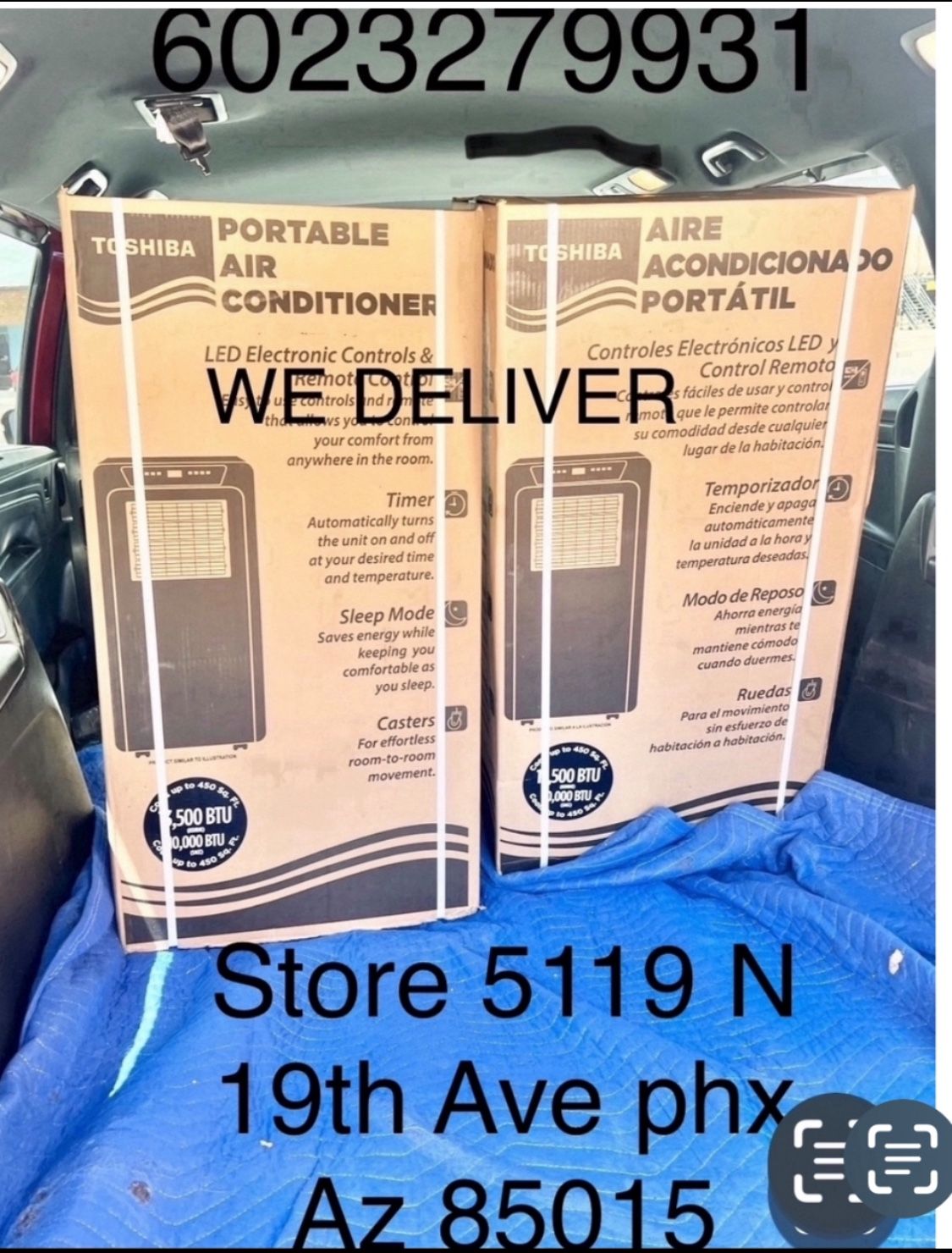 Ac Unit Portable 12-14k BTU Cools 350-700 Sq Ft Free Delivery $298-$$369