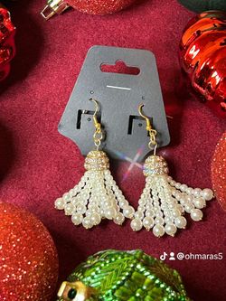 Pearl Chandelier Eartingd