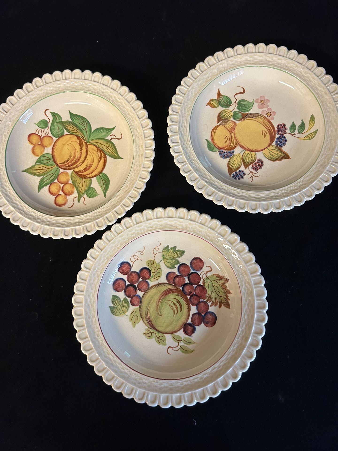 Royal Adams Ivory Titian Ware (3- Hand painted)