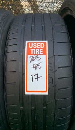 Tires 205/45/17 Continental