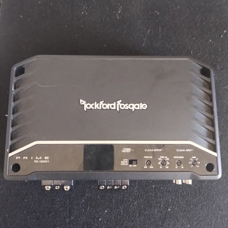 Amplifier Rockford Fosgate Prime R2 1200.1 2400 W Amplifier Works Perfectly No Problems At All Excellent Condition