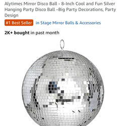 Disco ball                    12 dollars