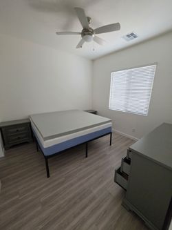 Bed room set. Mattress/dresser/ night stands