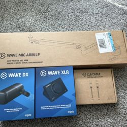 Elgato Wave DX - Wave XLR - Wave mic arm - XLR cable