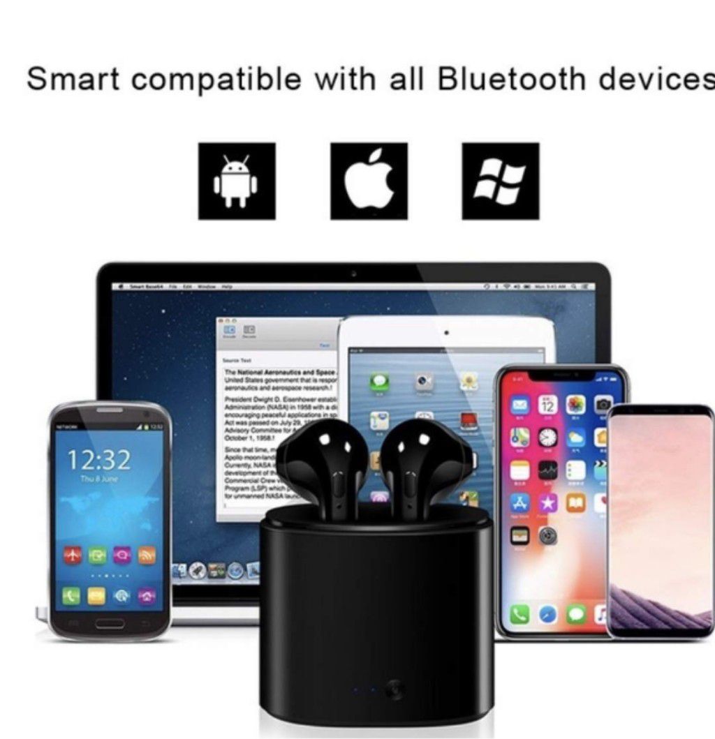 Amazing Brand new wireless i7 TWS earphones, earbuds compatible to all smartphones, excellent sound