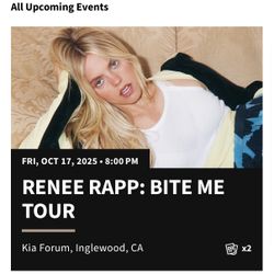 Renee Rapp Tickets X2 - Kia Forum 10/17