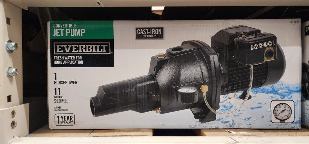 Everbilt 1 HP Convertible Jet Pump