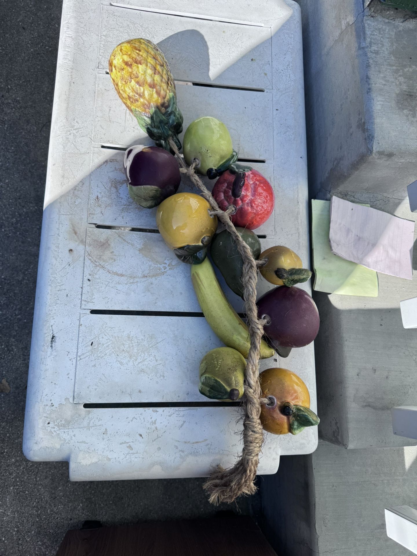 Hanging Ceramic Fruits. $5 EACH