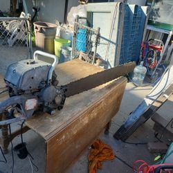 old chainsaw