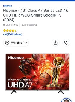Hisense - 43" Class H6500F Series LED 4K UHD Smart Android TV