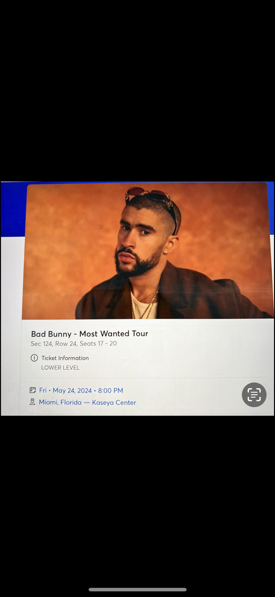 Bad Bunny Concert Tickets May 24th 8pm