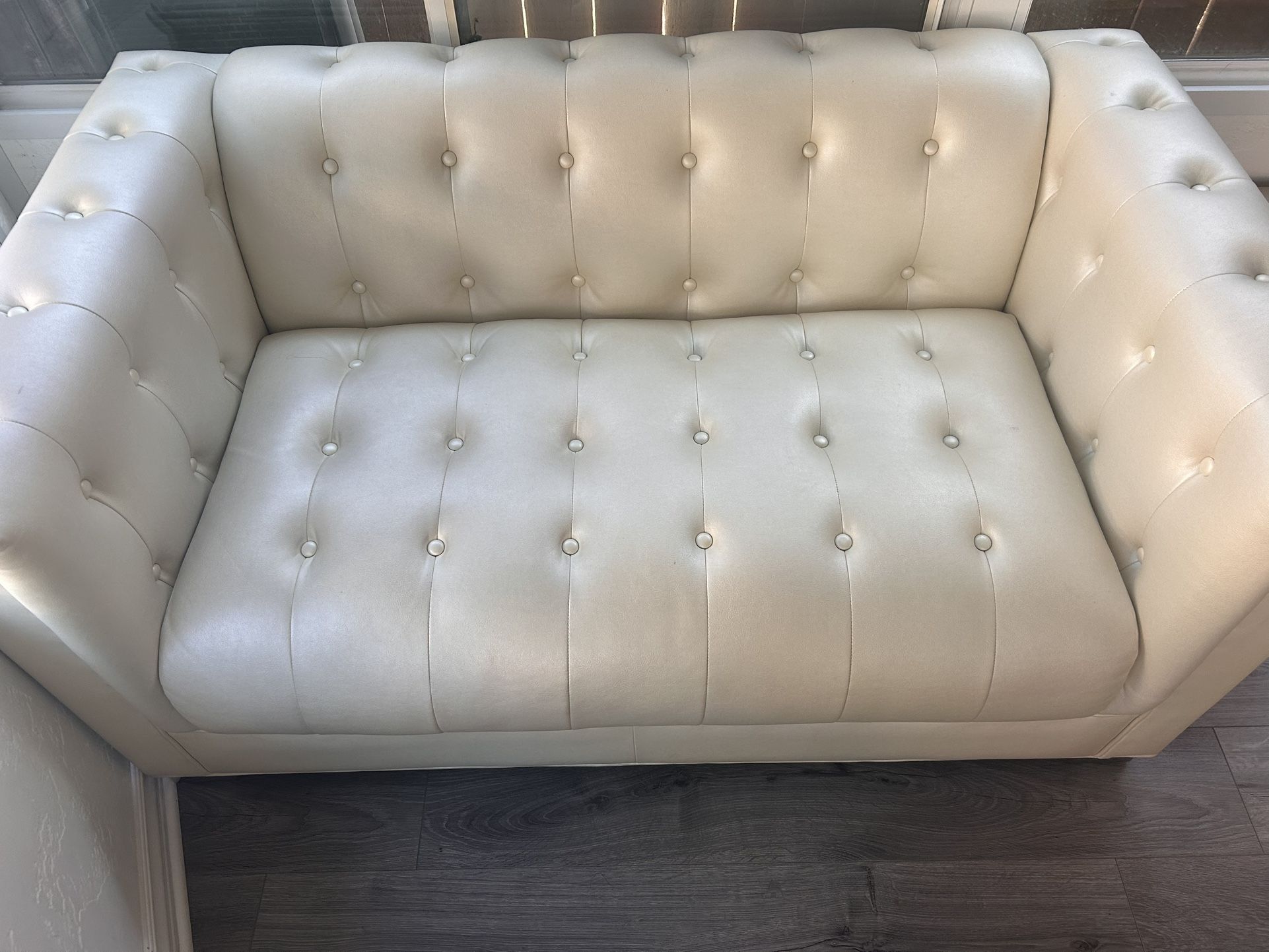 White Loveseat