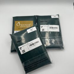 3x OWENIE Green Sheer Curtain Sets