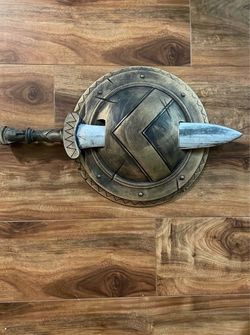 Spartan Warrior Shield and Sword Set