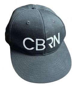 CBRN Black Snapback Hat with Embroidered Logo