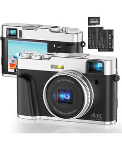 4K Digital Camera, Photography Autofocus 48MP YouTube Vlogging Camera