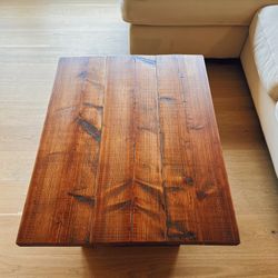 Custom-Made Reclaimed Wood Coffee Table